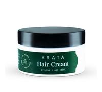 Arata Natural Styling & Hold Hair Cream With Organic Flaxseed & Olive Oil || All-Natural, Vegan & Cruelty-Free || Styling & Hair Growth Formula For Women & Men (100 Gm)