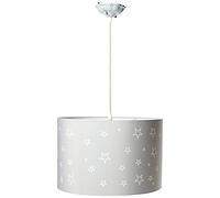 Aratextil Sofia Pendant Lamp, Polyester/Cotton, Grey, 40x26 cm