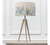 Aratus Table Lamp With Coral Eva Lampshade Voyage Maison Grey One Size