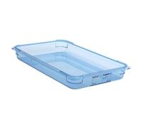 Araven ABS Food Storage Container Blue GN 1/1 65mm