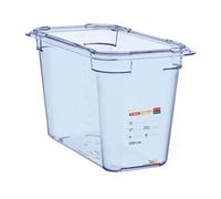 Araven ABS Food Storage Container Blue GN 1/3 200mm