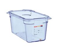 Araven ABS Food Storage Container Blue GN 1/4 150mm