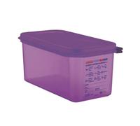 Araven Allergen PP 1/3 Gastronorm Food Container Purple 6Ltr