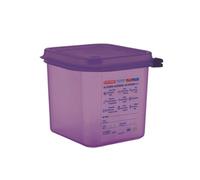 Araven Allergen PP 1/6 Gastronorm Food Container Purple 2.6Ltr