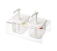 Araven CR822 Sauce Dispensers GN 1/6, 2.6 L, Transparent (Pack of 2)
