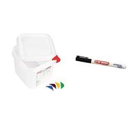 Araven Food Box Marker Pen & Araven Food Containers with Lids - GN 1/6 2.6Ltr (Box 4)