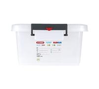Araven Polypropylene Food Storage Container with Colour Clips 40Ltr
