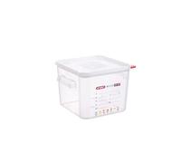 Araven Squared Transparent Container Polypropylene - 6Ltr with Lid 235x235x190