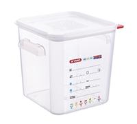 Araven Squared Transparent Polypropylene Container with Lid 8Ltr