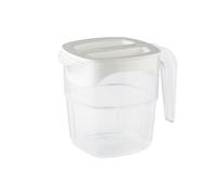 Araven White Polypropylene Jug - 1Ltr 34oz | Commercial-grade jug ensures drip-free pouring; suited for busy kitchens, bars, and high-volume catering environments.