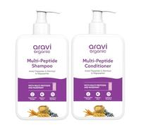 Aravi Organic Multi-peptide Shampoo & Multi-peptide Conditioner For Healthy Hair Growth - Pack of 2