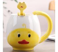 Arawat 3D Animal Mug with Duck - 350 Ml Cute Coffee Tea Mug Gift with Spoon - Perfect for Birthdays or Any Occasion