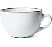 Arawat 700 ML Large Mugs Ceramic Cup with HandlesCeramic Tea Mug with Spoon Cute Coffee Cups Coffee Tea Cereal Bowls Porcelain Large Mugs Birthday White Giant Soup Mug