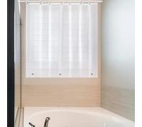 Arayarser 48x48 Peva Plastic Shower Curtain for Bathroom Window Inside Shower, Heavy Duty Waterproof Vinyl Window Shower Curtain 48W x 48H, Silky Frost