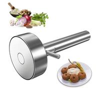 Arazooyi Professional Falafel Scoop with Hole - Stainless Steel, Food Safe and Non-Stick Coated - Sharp Syrian Design