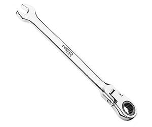 arbeitsbedarf24 Neo Tools Professional Ring Spanner with Joint 24 mm Ratchet Ring Spanner Open-End Spanner