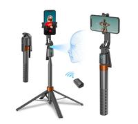 arbenlulu Auto Face Tracking Tripod for iPhone,70" Tall Travel Phone Tripod with Remote and Gesture Control,Selfie Stick for Video Recording&TikTok Live Streaming&Content Creator