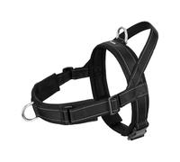 Arblina Dog Harness, No Pull Harness for Medium & Large Dogs, T-Structure Anti Pull Dog Harness with Reflection, Soft Harness for Pitbull, American Bullies, Easy-On Service Dog Vest, Black, M
