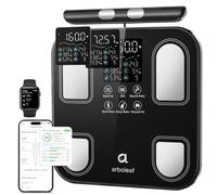 arboleaf Body Composition Scales with Handle, 50+ Metrics, 180kg/400lb | 8 Electrode Smart Scale for Body Weight and Fat, High Accuracy Body Scanner for BMI & Muscle Mass