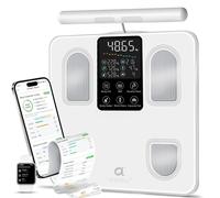 arboleaf Smart Scale for Body Weight and Fat, 8 Electrode Body Composition Scale with Handle, Bluetooth Digital Body Scanner Scale with 50+ Metrics for BMI Muscle Mass,180kg/400lb