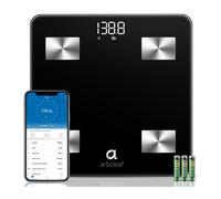 Arboleaf CS20N Smart Body Scale, Bluetooth App Sync,Precise Measurement of 14 Body Metrics (Including BMI, Muscle Mass), Clear LED Display, Ideal for Bathroom/Home Use