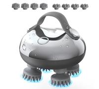 arboleaf Head Massager Scalp, Electric Scalp Massagers IPX7 Waterproof, Hair Massager with 8 Removable Claws and 3 Modes, Portable Handheld Massager for Relaxation, Deep Cleaning, Gift for Women Men