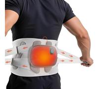 arboleaf Heated Back Support Belt, Back Brace with 3-Heat Levels, Adjustable Lower Lumbar Support Belt for Men and Women,Back and Sciatica Pain Relief Products, USB-C Rechargeable(XXL, Waist 39"-43")