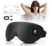 arboleaf Heated Eye Mask, Cordless Rechargeable Eye Mask for Dry Eyes, Warm Compress for Eye Relief, 3 Temperature Modes, Washable Cover, Gifts for Women Men