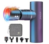 arboleaf Massage Gun with Heat and Cold, Full-Metal Mini Massage Gun Deep Tissue, 5 Speeds 3200 RPM Muscle Massager, Powerful Massager Gun with Case for Pain Relief Recovery