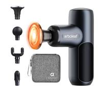 arboleaf Mini Massage Gun with Heat, Portable Massage Gun Deep Tissue 3200rpm Powerful Muscle Massager Gun for Back and Neck Pain Relief, Super Quiet, Type-C Charging, Gift for Men & Women
