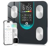 arboleaf Scales for Body Weight & Fat, Smart Body Fat Scales, High Precision Bluetooth Digital Bathroom Scale with 14 Body Composition Metrics for BMI Muscle Mass, 400lb/180kg