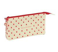 Arbolitos Merry XMAS - Triple Pencil Case, Children's Pencil Case, Ideal for Children of School Age, Comfortable and Versatile, Quality and Resistance, 22 x 3 x 12 cm