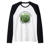 Arbor Day Earth Day Save The Planet Plant Trees Raglan Baseball Tee