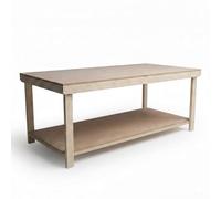 Arbor Garden Solutions 5ft x 4ft Heavy Duty Island Workbench - Bottom Shelf - 18mm MDF Top - 120cm Deep Static Table for Garage & Workshop (150cm)