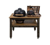 Arbor Garden Solutions Bbq Space Outdoor Kitchen Islands, For Kamado Bono Media Ceramic Smoker (1.2M Length, With Wheels)