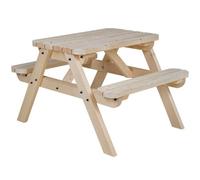 Arbor Garden Solutions Classic Rounded Pub Style Picnic Bench And Table (5Ft, Natural Finish)