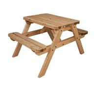 Arbor Garden Solutions Classic Rounded Pub Style Picnic Bench And Table (5Ft, Rustic Brown Finish)