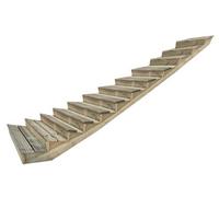 Arbor Garden Solutions Decking Step Kit, Raised Garden Stairs (12 Steps, 180Cm Width, Natural Finish)