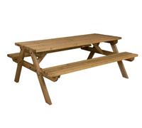 Arbor Garden Solutions Fortem Pub Style Picnic Table Benches Set (5Ft, Rustic Brown)