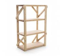 Arbor Garden Solutions Heavy Duty Garage Shelving Unit with MDF Shelves - Wooden Storage Racking - Solid C16 Timber Frame (170cm Wide x 50cm Deep)