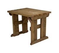 Arbor Garden Solutions Hollies Wooden Garden Table, Outdoor Picnic Dining Desk - Rustic Finish - Without expert assembly - 120cm