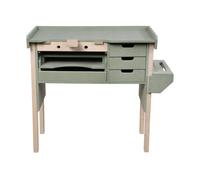 Arbor Garden Solutions Opifex Moisture Resistant Mdf Top Craftsman/jewellers Workbench (H-98Cm, D-57Cm, L-104Cm) With Tool Holder