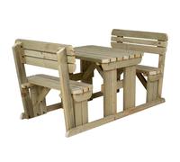 Arbor Garden Solutions Rounded Alders Picnic Table Benches Set With Backrest - Included assembly - 120cm
