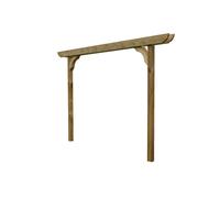 Arbor Garden Solutions Screen Double Beam Pergola, Plant Climbing Arbour - Corbel Sculpted Brace - Natural (Light Green) - One Row Kit - 4.2m