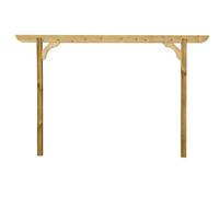 Arbor Garden Solutions Screen Pergola, Plant Climbing Arbour - Corbel Sculpted Brace - Rustic Brown - Three Row Kit - 3m