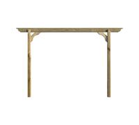 Arbor Garden Solutions Screen Pergola, Plant Climbing Arbour - Longhorn Sculpted Brace - Rustic Brown - Four Row Kit - 4.8m