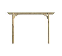 Arbor Garden Solutions Screen Pergola, Plant Climbing Arbour - Longhorn Sculpted Brace - Rustic Brown - Four Row Kit - 3.6m