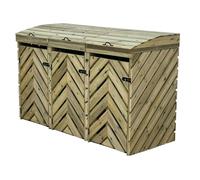 Arbor Garden Solutions VerdiBin Wheelie Bin Storage Unit - Without Shelf - Without expert assembly - Triple