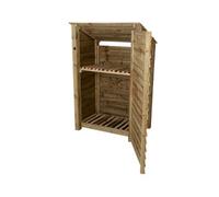 (4ft, Rustic Brown) Garden Picnic Table and Benches Set YEWS Compact - Space Saving Furniture for Small Spaces - Handmade Furniture in The UK