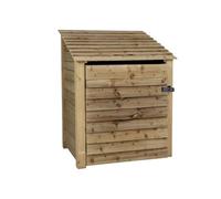 Arbor Garden Solutions Wooden Tool Store, Garden Storage W-99Cm, H-126, D-88Cm - Natural (Light Green) Finish